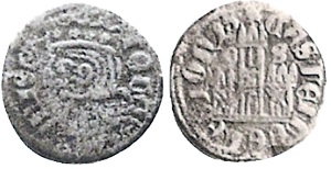 Tipo 7. Dinero de Busto Coronado o Cornado, con Castillo - Imagen 72