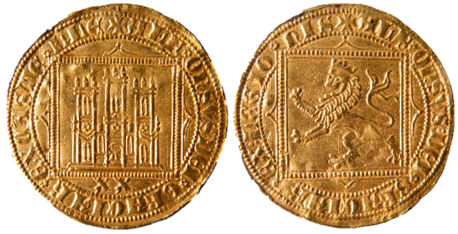 Tipo 7. Dobla de oro de a 20 maravedís de la Batalla del Salado - Imagen 1