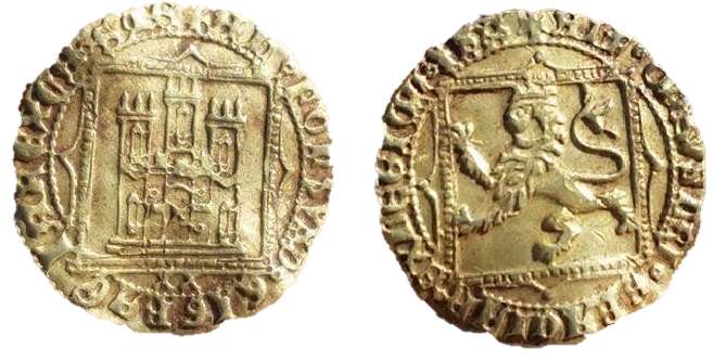 Tipo 7. Dobla de oro de a 20 maravedís de la Batalla del Salado - Imagen 6