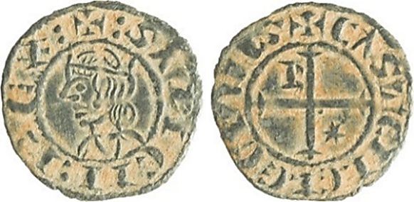 Tipo 7. Meaja Coronada de vellón de Sancho IV - Imagen 10