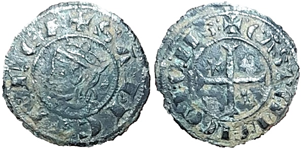 Tipo 7. Meaja Coronada de vellón de Sancho IV - Imagen 4