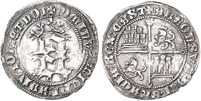 Tipo 7. Real de “A” monogramática Coronada - Imagen 1