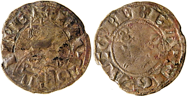 Tipo 70. Dinero del Emperador Entronizado de “Beati Gacobi” - Imagen 1