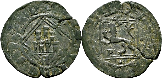 Tipo 8. Blanca enriqueña del Ordenamiento de Segovia de 1471, con letra “P” Sin Coronar - Imagen 15