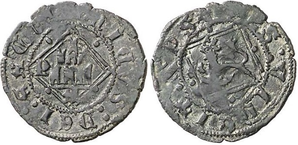 Tipo 8. Blanca enriqueña del Ordenamiento de Segovia de 1471, con letra “P” Sin Coronar - Imagen 2