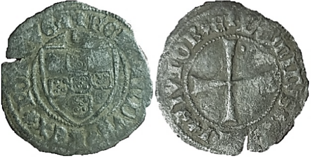 Tipo 8. Medio Tornés de Escudo y Cruz - Imagen 13