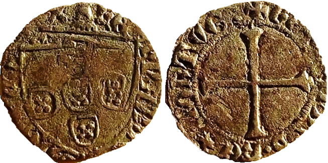 Tipo 8. Medio Tornés de Escudo y Cruz - Imagen 25