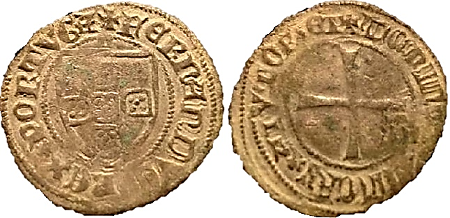 Tipo 8. Medio Tornés de Escudo y Cruz - Imagen 3