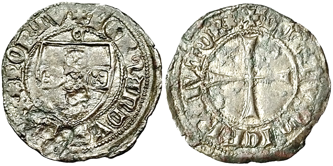 Tipo 8. Medio Tornés de Escudo y Cruz - Imagen 6