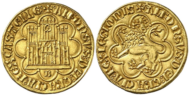 Tipo 8. Primer Maravedí Alfonsí de Oro - Imagen 1