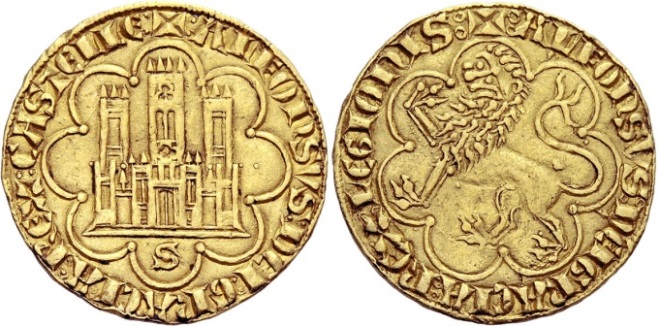 Tipo 8. Primer Maravedí Alfonsí de Oro - Imagen 3