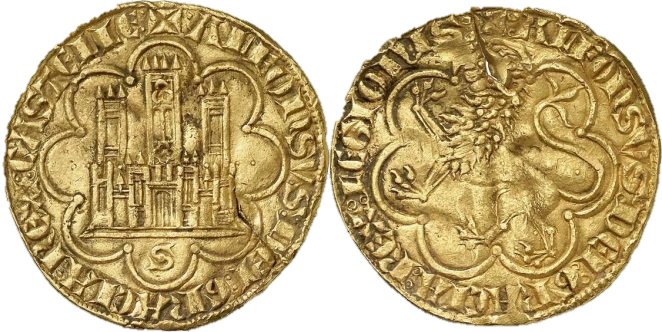 Tipo 8. Primer Maravedí Alfonsí de Oro - Imagen 4