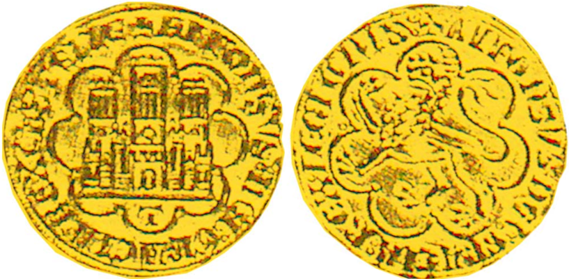 Tipo 8. Primer Maravedí Alfonsí de Oro - Imagen 6