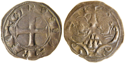 Tipo 82. Dinero de los Bustos Afrontados con lema “Inperator” - Imagen 1