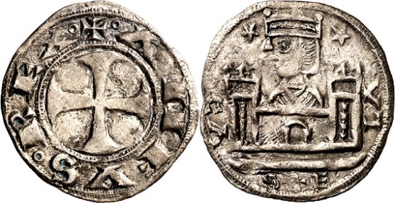 Tipo 9. Dinero de réplica del “Rex Caput Castellae” - Imagen 2