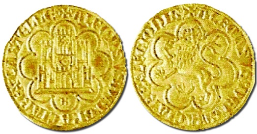 Tipo 9. Medio Maravedí Alfonsí de Oro - Imagen 1