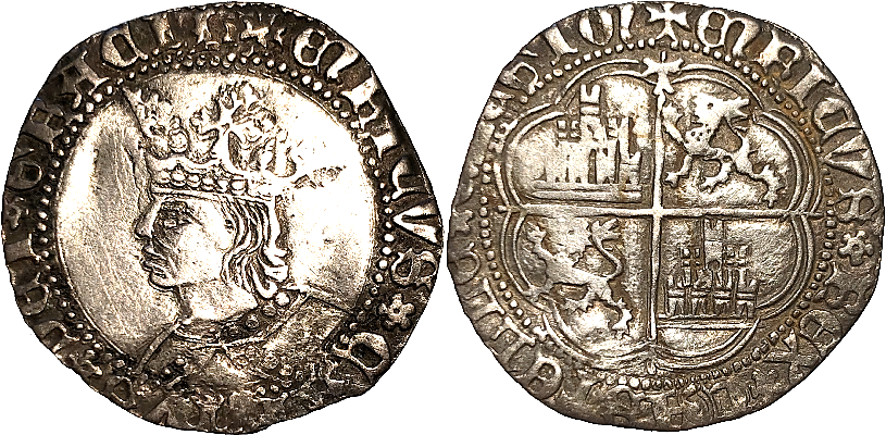 Tipo 9. Real de plata con el Busto de perfil del rey - Imagen 100