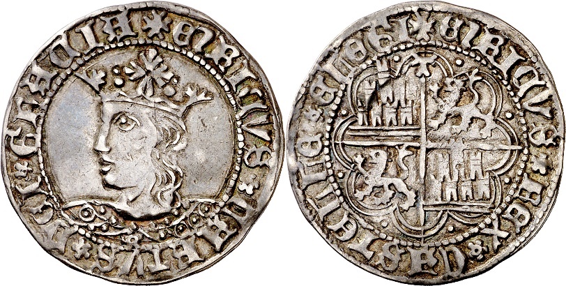 Tipo 9. Real de plata con el Busto de perfil del rey - Imagen 101