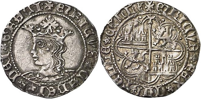 Tipo 9. Real de plata con el Busto de perfil del rey - Imagen 102