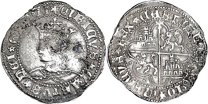 Tipo 9. Real de plata con el Busto de perfil del rey - Imagen 105