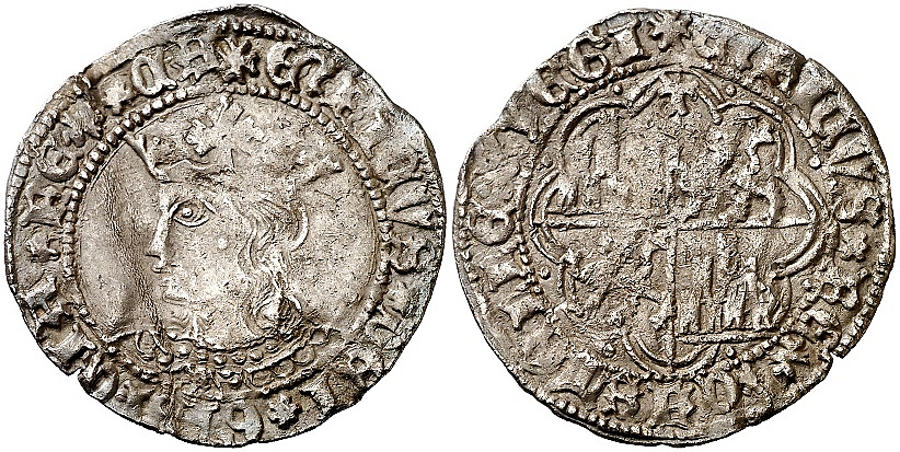 Tipo 9. Real de plata con el Busto de perfil del rey - Imagen 106