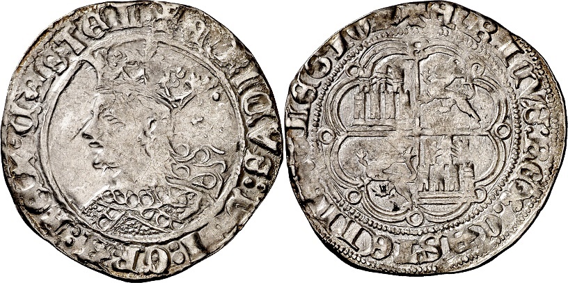 Tipo 9. Real de plata con el Busto de perfil del rey - Imagen 12