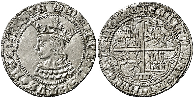 Tipo 9. Real de plata con el Busto de perfil del rey - Imagen 121