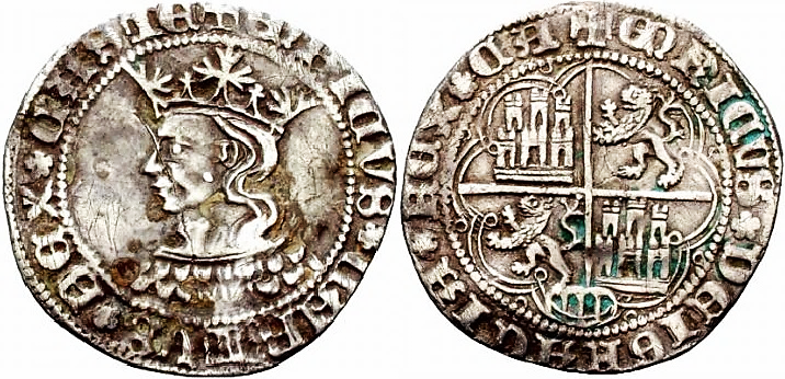 Tipo 9. Real de plata con el Busto de perfil del rey - Imagen 122