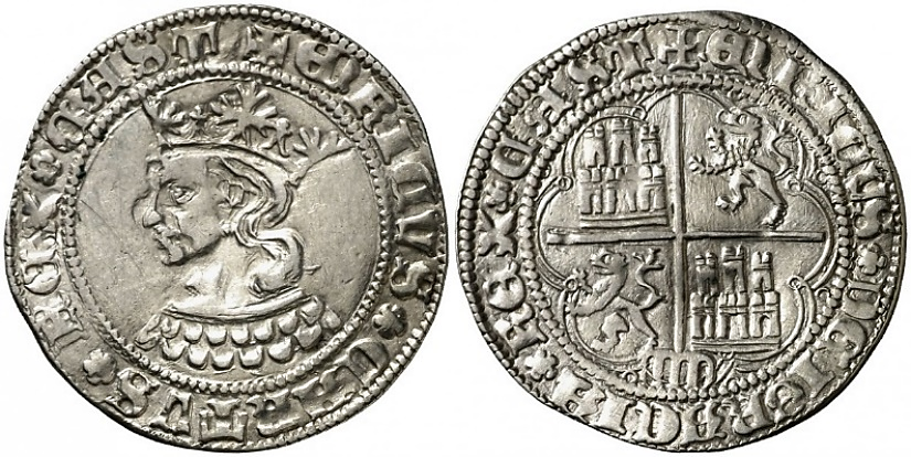 Tipo 9. Real de plata con el Busto de perfil del rey - Imagen 123