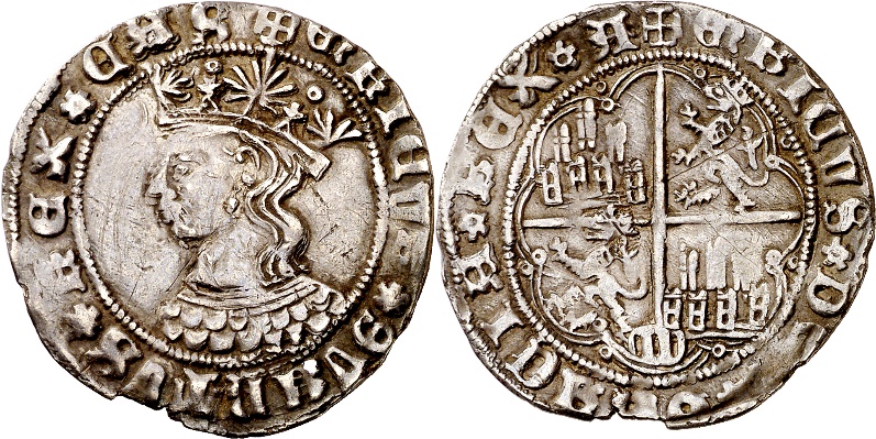 Tipo 9. Real de plata con el Busto de perfil del rey - Imagen 128