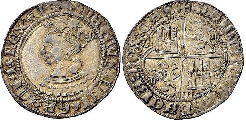 Tipo 9. Real de plata con el Busto de perfil del rey - Imagen 130