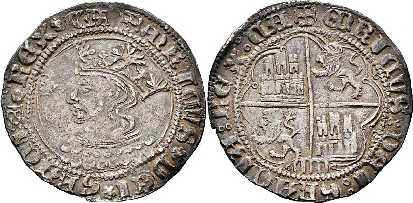 Tipo 9. Real de plata con el Busto de perfil del rey - Imagen 133