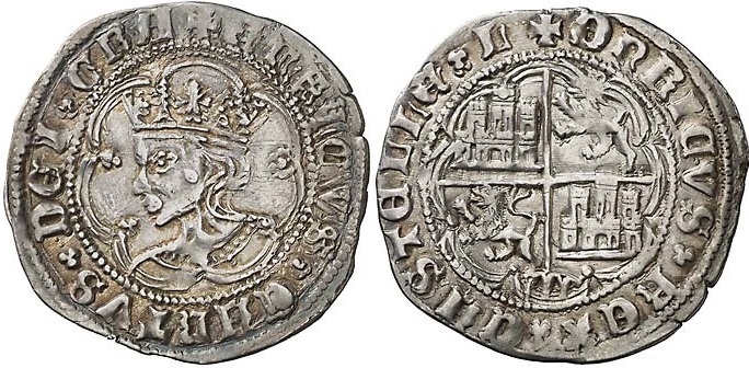 Tipo 9. Real de plata con el Busto de perfil del rey - Imagen 134