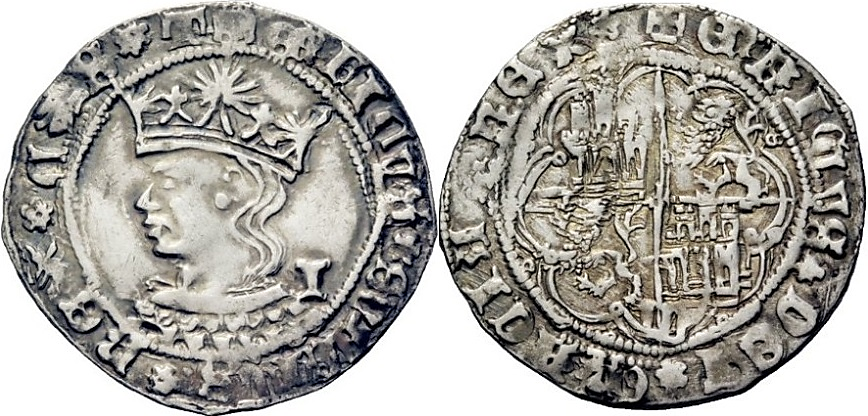 Tipo 9. Real de plata con el Busto de perfil del rey - Imagen 135