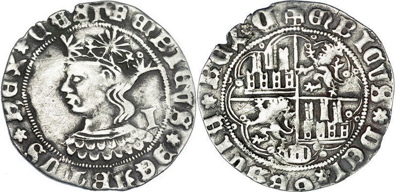 Tipo 9. Real de plata con el Busto de perfil del rey - Imagen 136