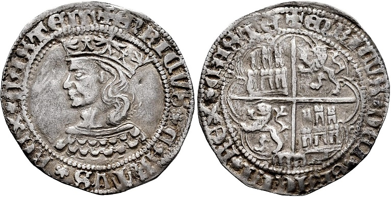 Tipo 9. Real de plata con el Busto de perfil del rey - Imagen 138