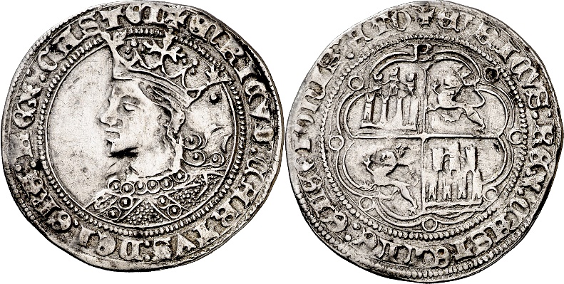 Tipo 9. Real de plata con el Busto de perfil del rey - Imagen 14