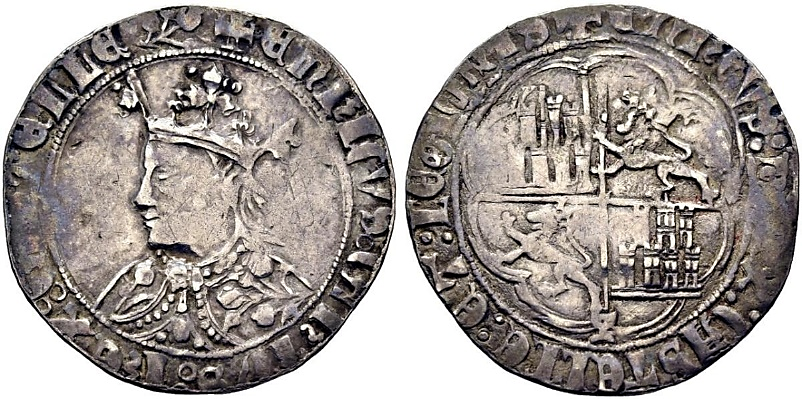 Tipo 9. Real de plata con el Busto de perfil del rey - Imagen 141