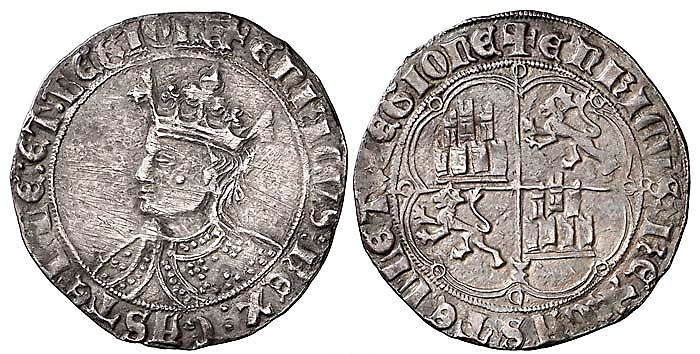 Tipo 9. Real de plata con el Busto de perfil del rey - Imagen 143