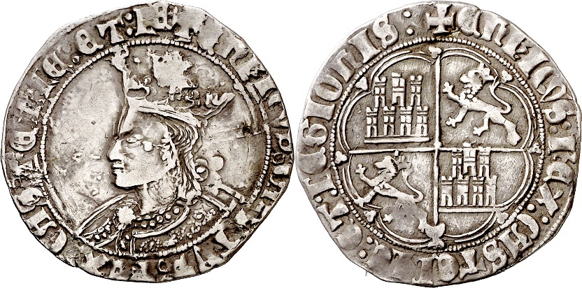 Tipo 9. Real de plata con el Busto de perfil del rey - Imagen 148