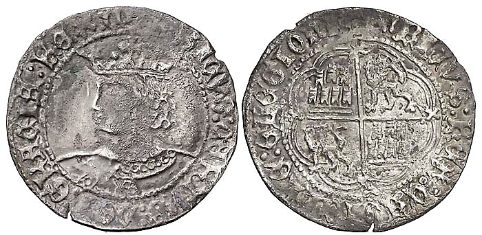 Tipo 9. Real de plata con el Busto de perfil del rey - Imagen 150