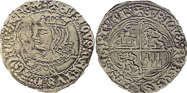 Tipo 9. Real de plata con el Busto de perfil del rey - Imagen 152