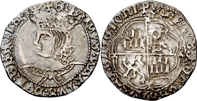 Tipo 9. Real de plata con el Busto de perfil del rey - Imagen 155