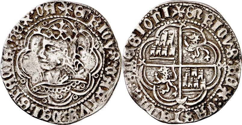 Tipo 9. Real de plata con el Busto de perfil del rey - Imagen 158