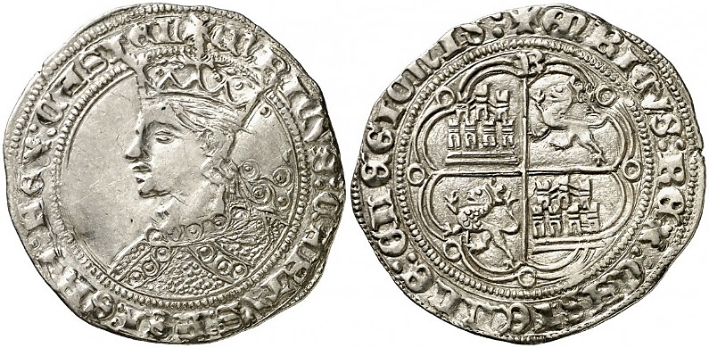 Tipo 9. Real de plata con el Busto de perfil del rey - Imagen 16