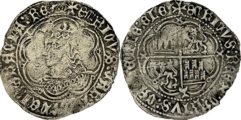 Tipo 9. Real de plata con el Busto de perfil del rey - Imagen 161