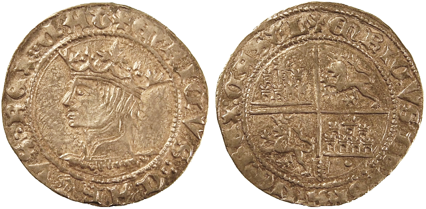 Tipo 9. Real de plata con el Busto de perfil del rey - Imagen 164