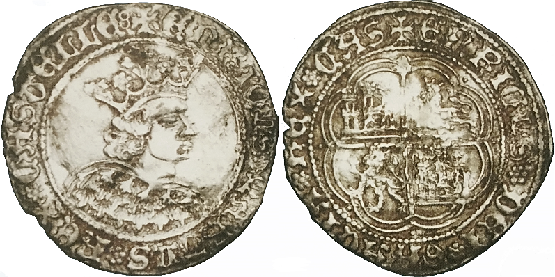 Tipo 9. Real de plata con el Busto de perfil del rey - Imagen 174