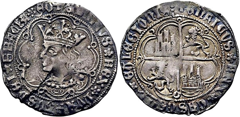 Tipo 9. Real de plata con el Busto de perfil del rey - Imagen 180