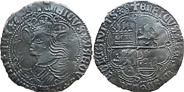 Tipo 9. Real de plata con el Busto de perfil del rey - Imagen 184